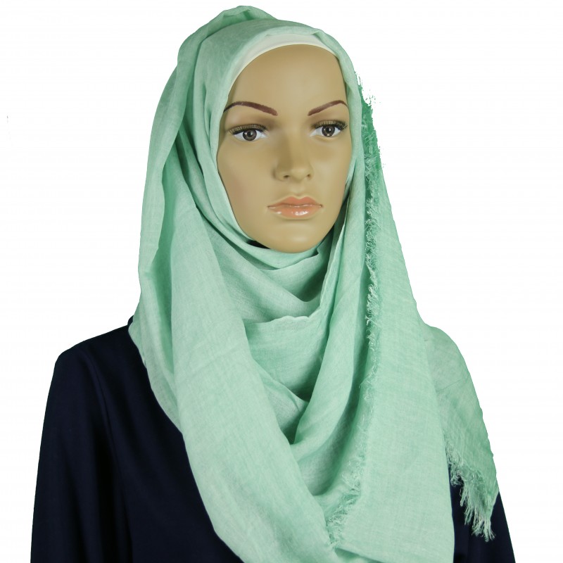 Mint Pure Cotton Hijab