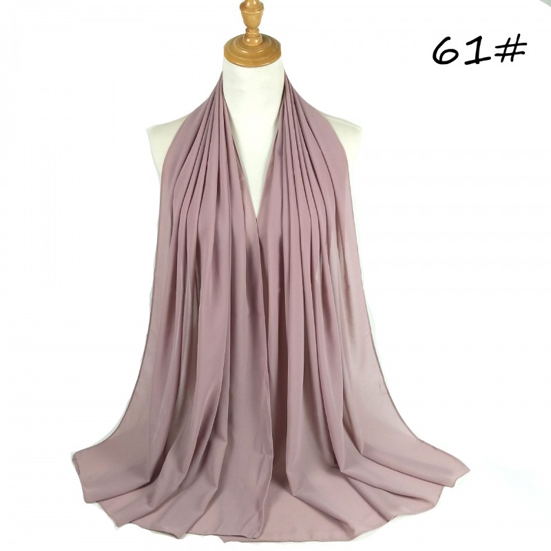 Gunmetal Grey Soft Chiffon Crepe Hijab 