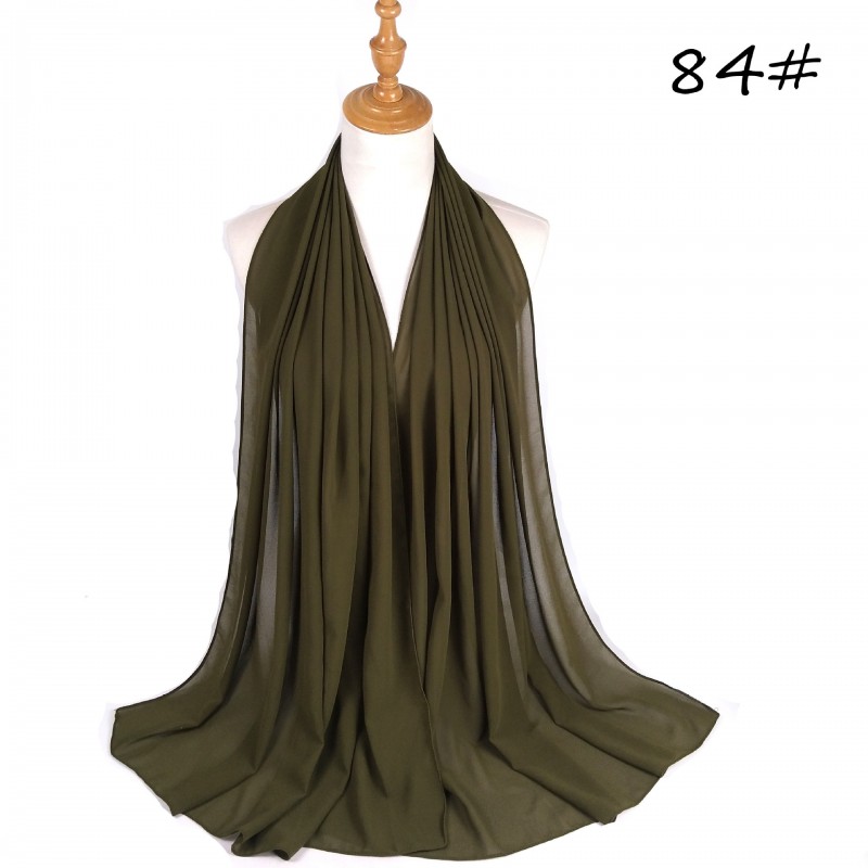 Gunmetal Grey Soft Chiffon Crepe Hijab 