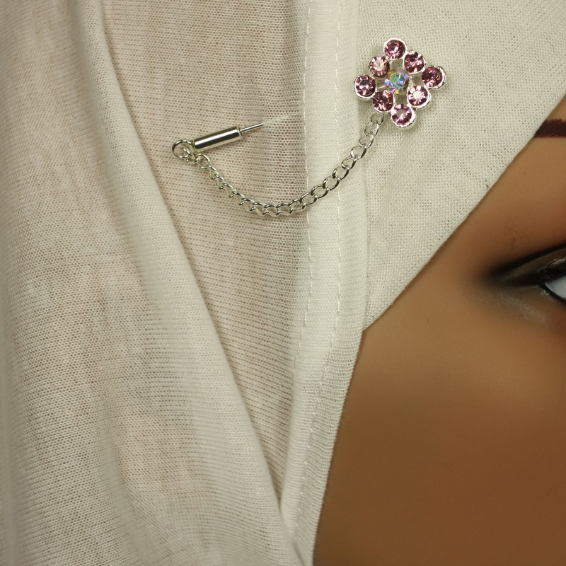 Diamond Purple Hijab Pin