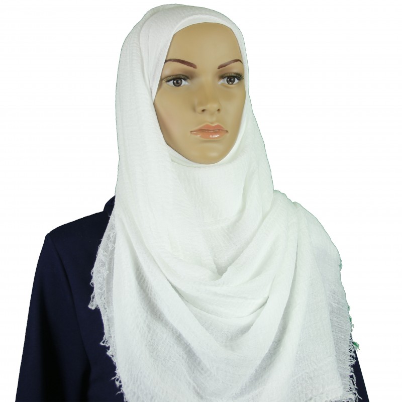 White Vogue Maxi Hijab