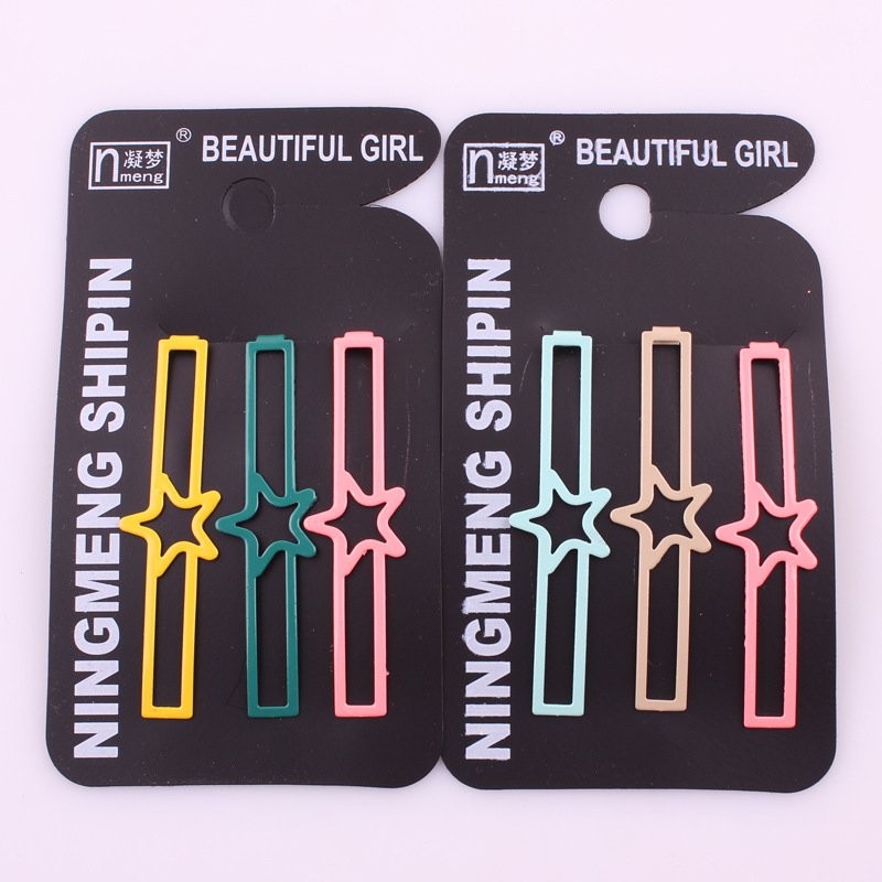 Star Colour Hair Pins