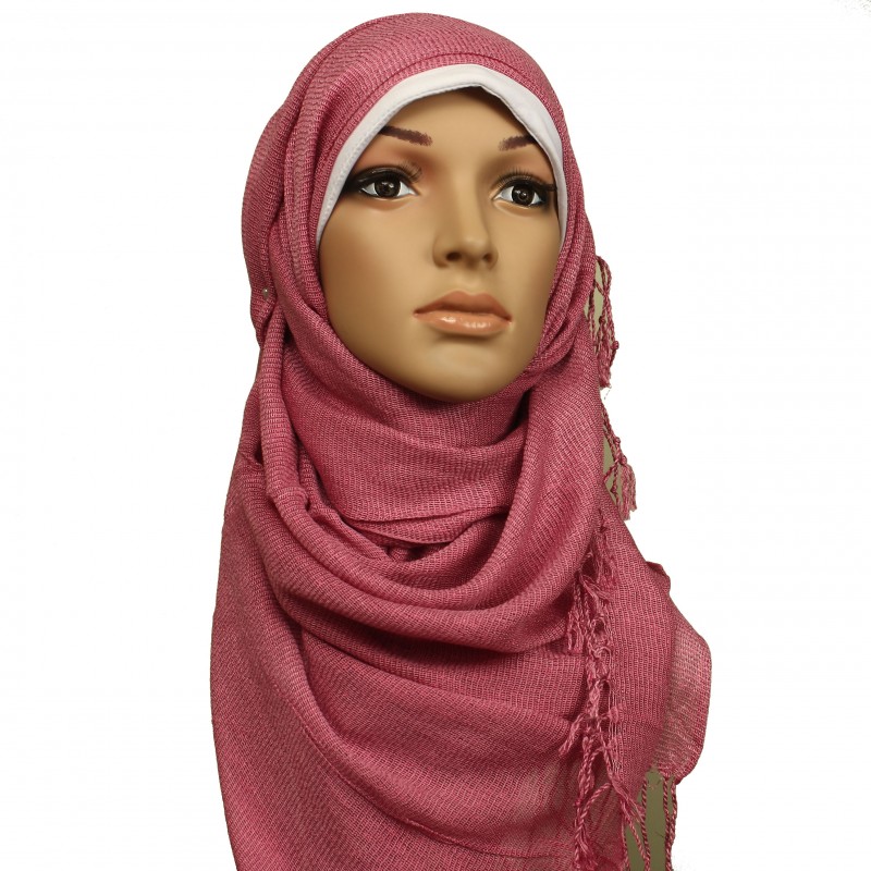 Pink Shimmery Hijab