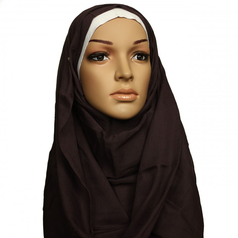 Brown Luxury Cotton Hijab