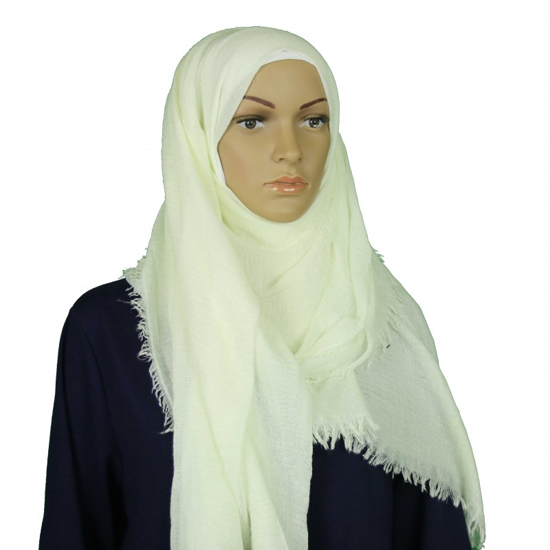 Bright White Vogue Maxi Hijab