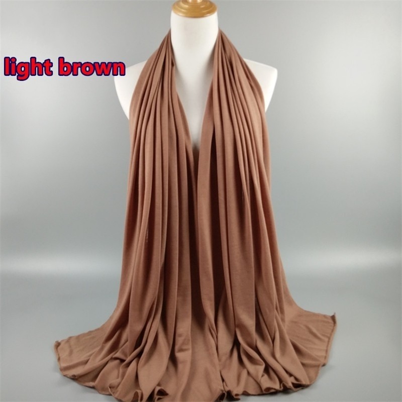 Caramel Jersey Modal Cotton Maxi Hijab