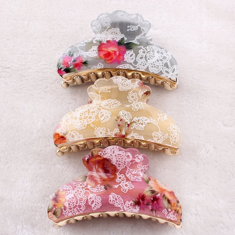 Random Colour Floral Hair Grip