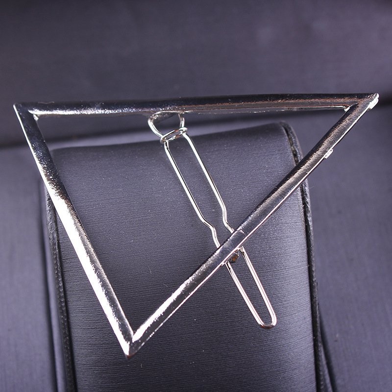 Triangle Silver Hair Pin