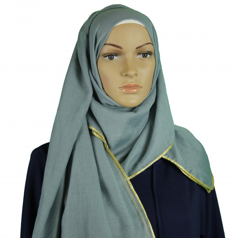 Smokey Grey Khaleeji Gold Chain
