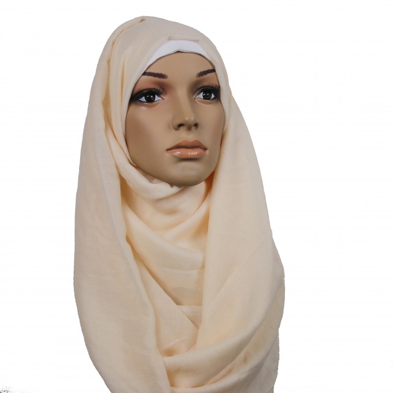 Cream Cotton Hijab