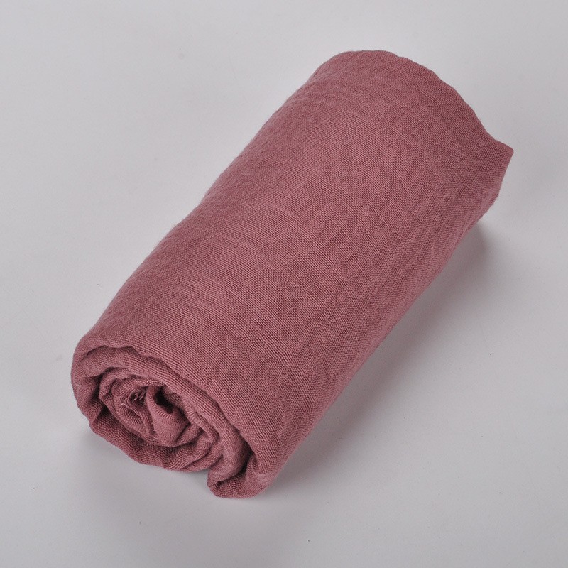 Red Bean Plain Maxi Tassel 180x90cm Cotton Hijab