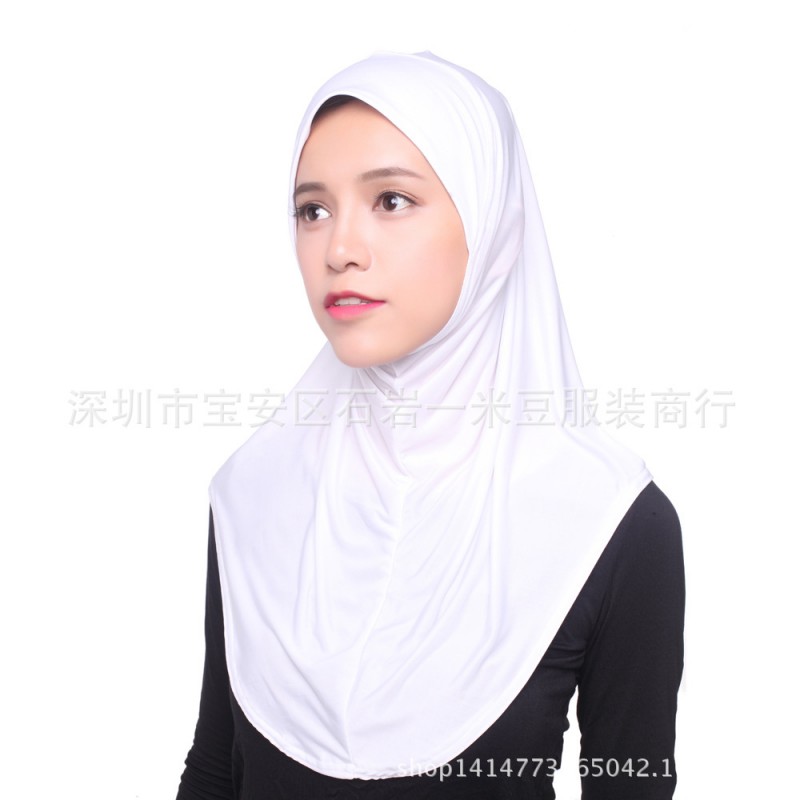 White 72cm One Piece Ready Hijab 