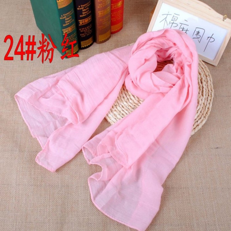 Pink 180x140cm Cotton Plain Super Maxi Hijab