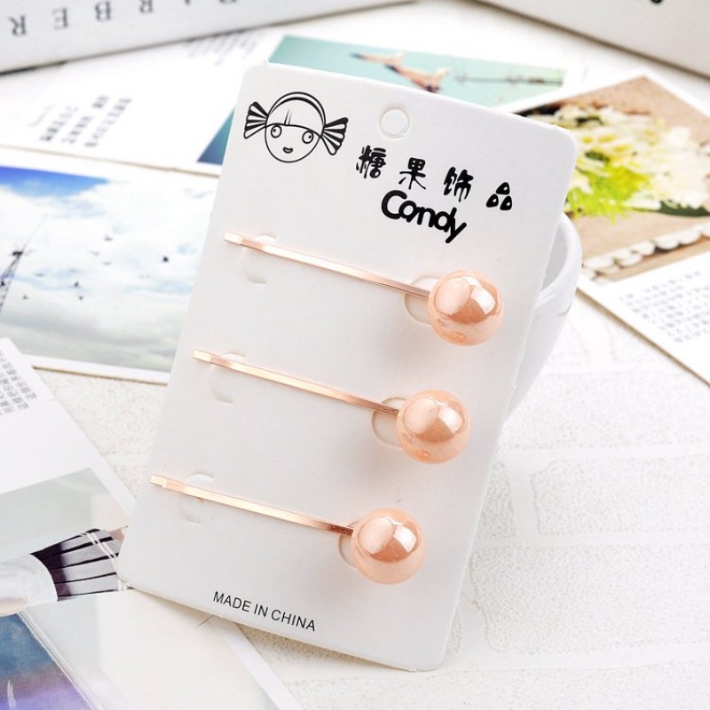 Orange Pearl Hair Pin