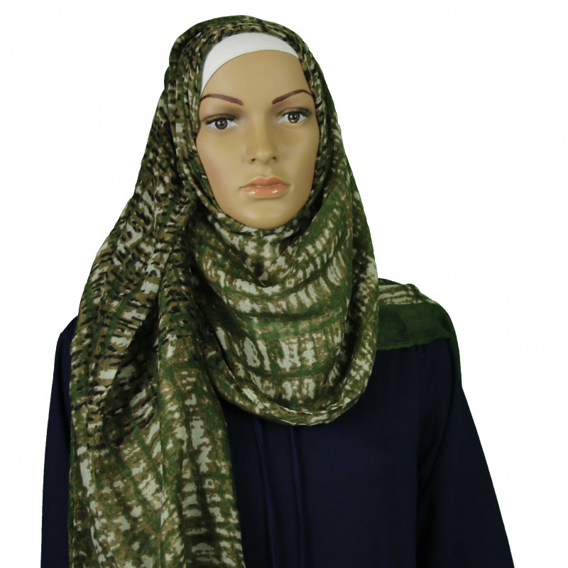Green Jungle Hijab