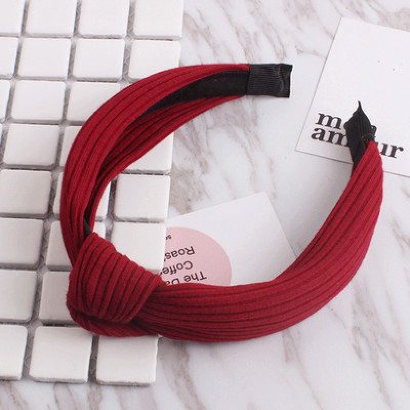 Wine Red Relaxed Hairband