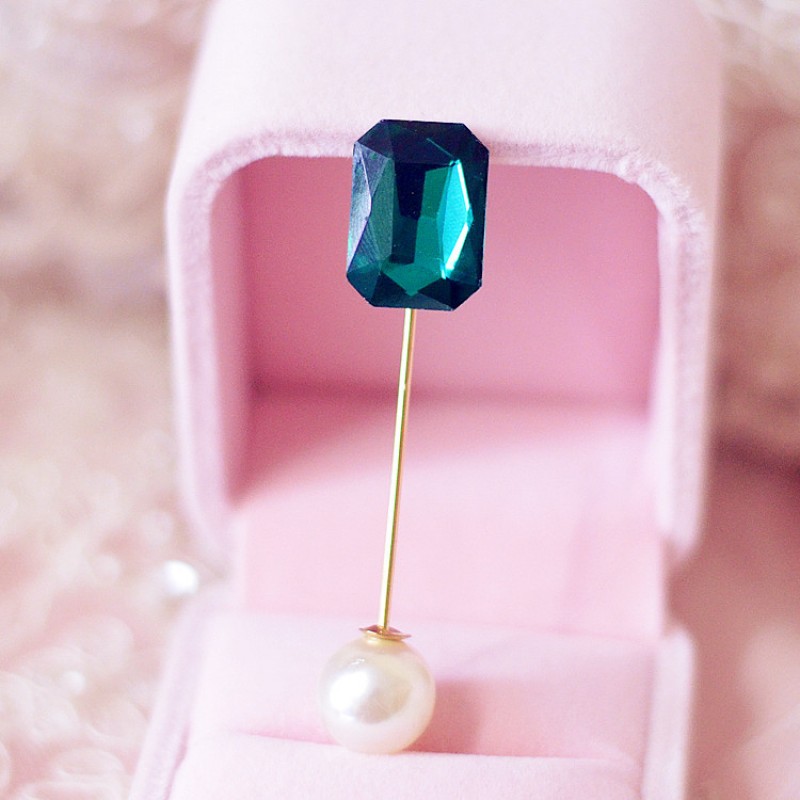 Green Precious Pearl Hijab Pin 
