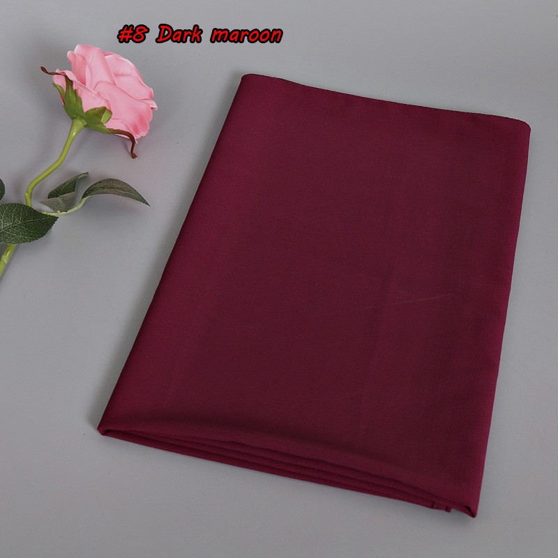 Deep Burgundy Thick Bubble Chiffon Hijab