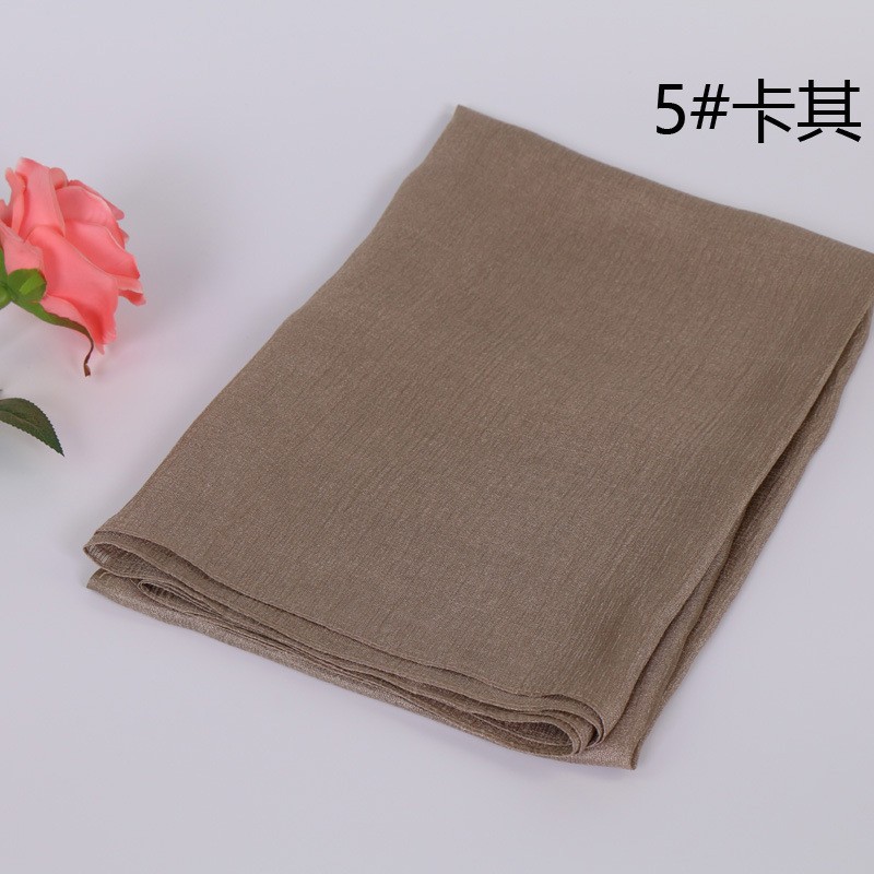 Khaki Dutch Linen Lustre Hijab