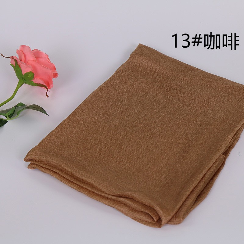 Coffee Dutch Linen Lustre Hijab