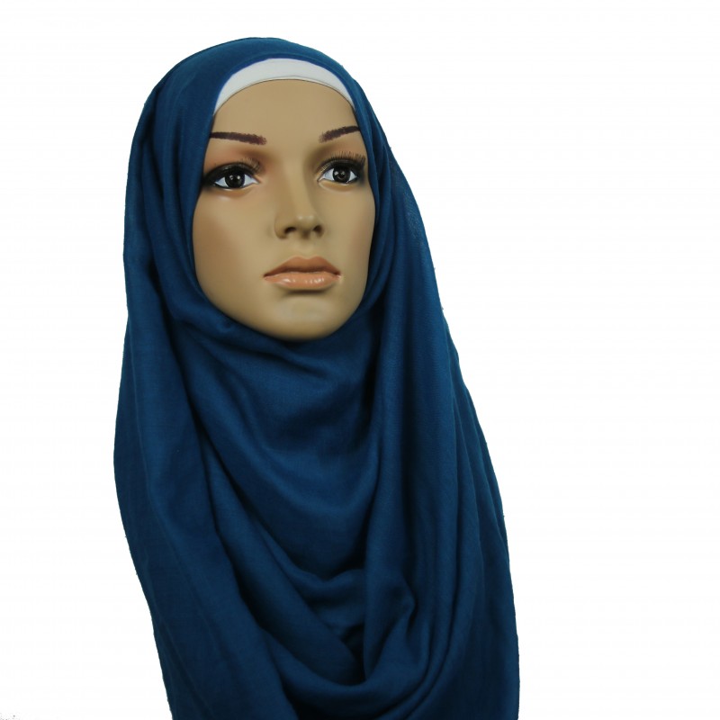 Teal Cotton Hijab