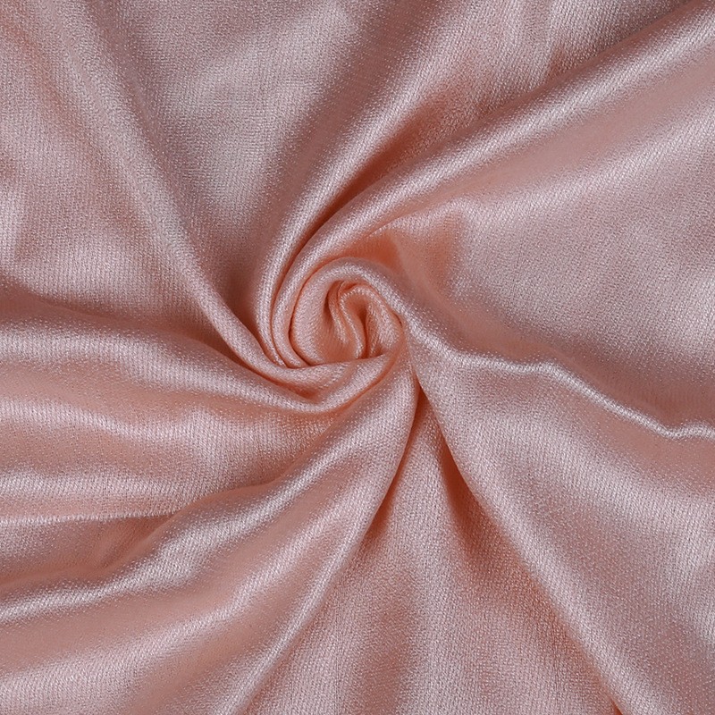 Light Pink Thick Plain Cotton Satin Hijab