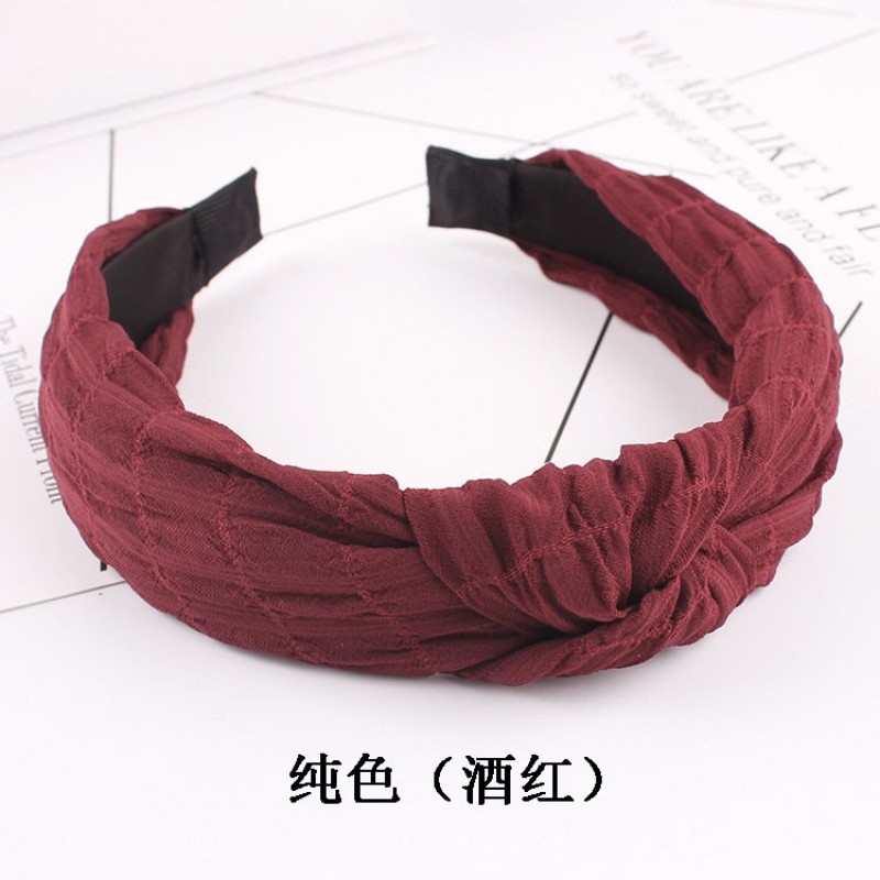 Burgundy Large Hair Band