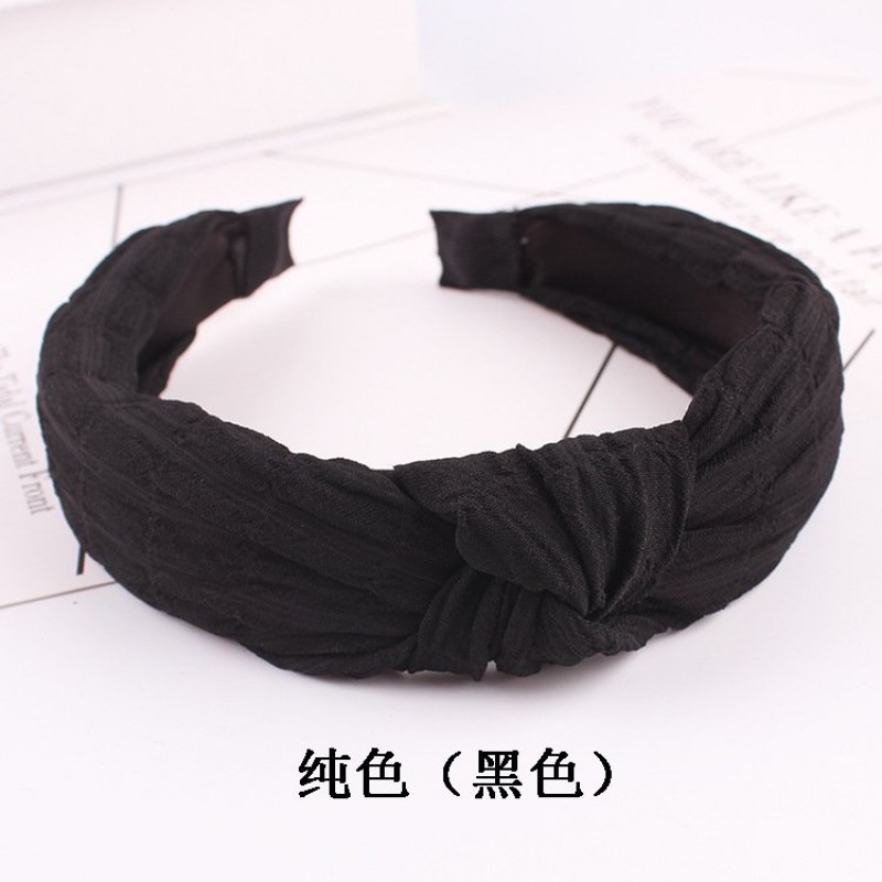 Black Large Simple Hair Band