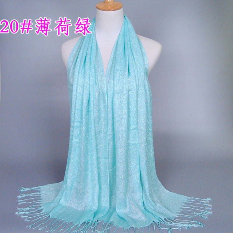 Mint Green Cotton Shimmery Lustre Hijab