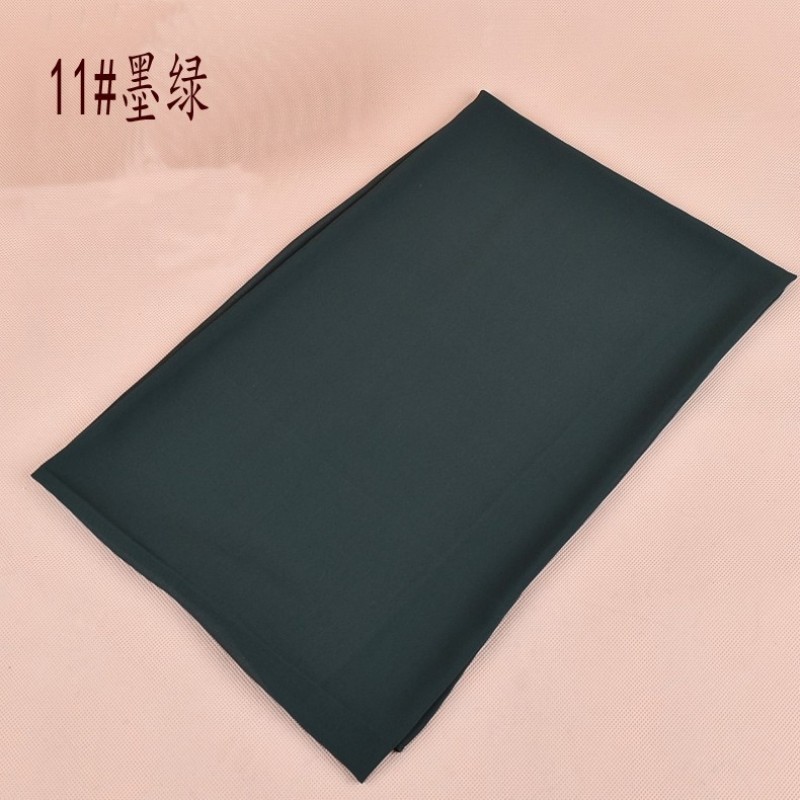 Dark Green Classic Chiffon Plain Maxi Hijab