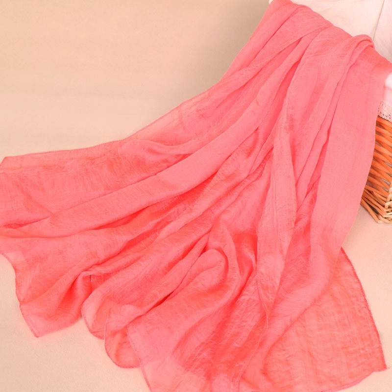 watermelon red 175x150 Silk Chiffon Hijab