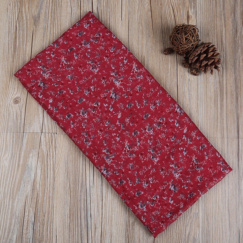 Watermelon Red Floral Burst Print Hijab
