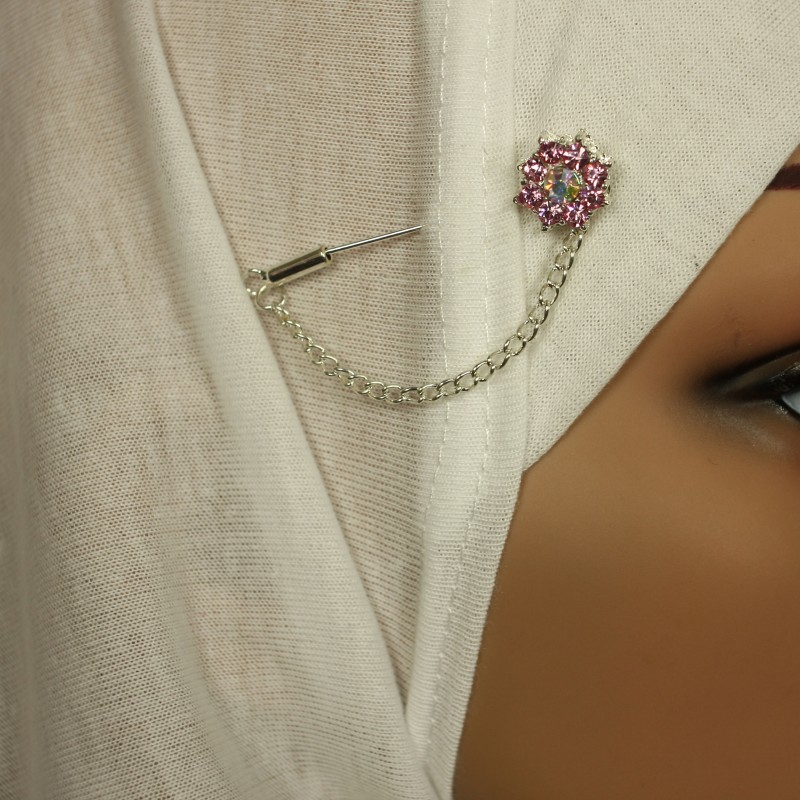 Rose Pink Hijab Pin