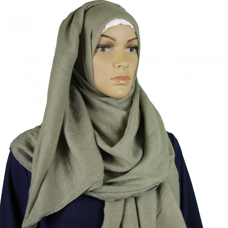 Steel Cotton Linen Extra Maxi Hijab