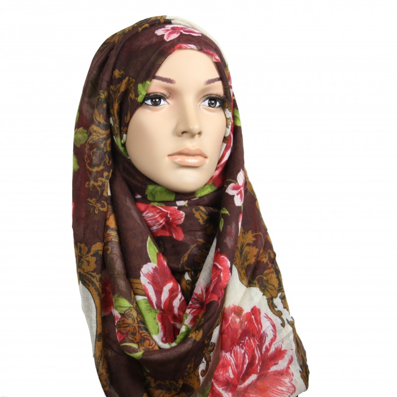 Floral Victoria Brown