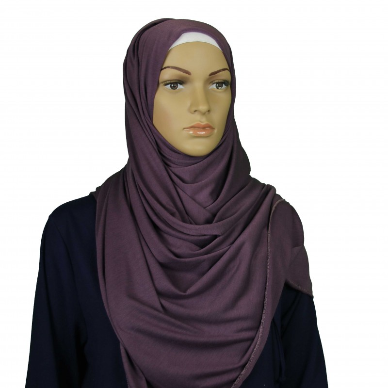 Smokey Purple Cotton Maxi Jersey