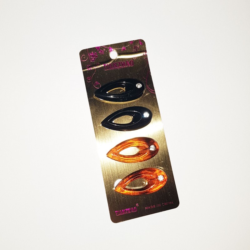 Black & Amber Safety Hijab Pins