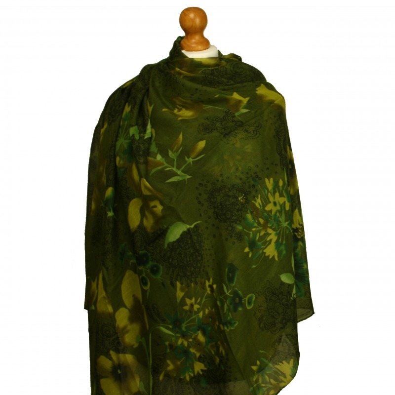 Floral Fresco Green