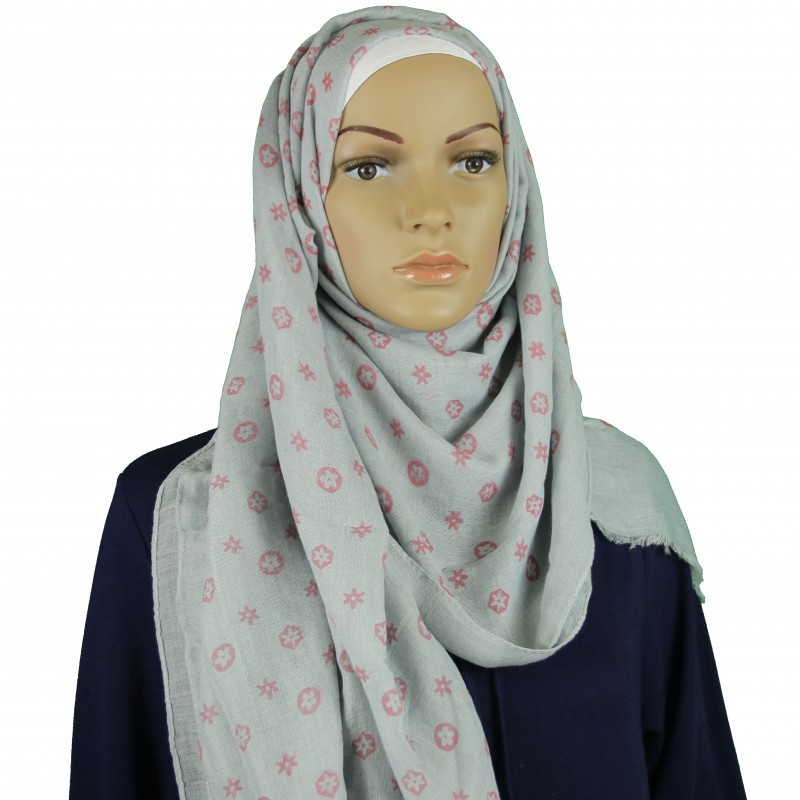 Grey Elle Hijab