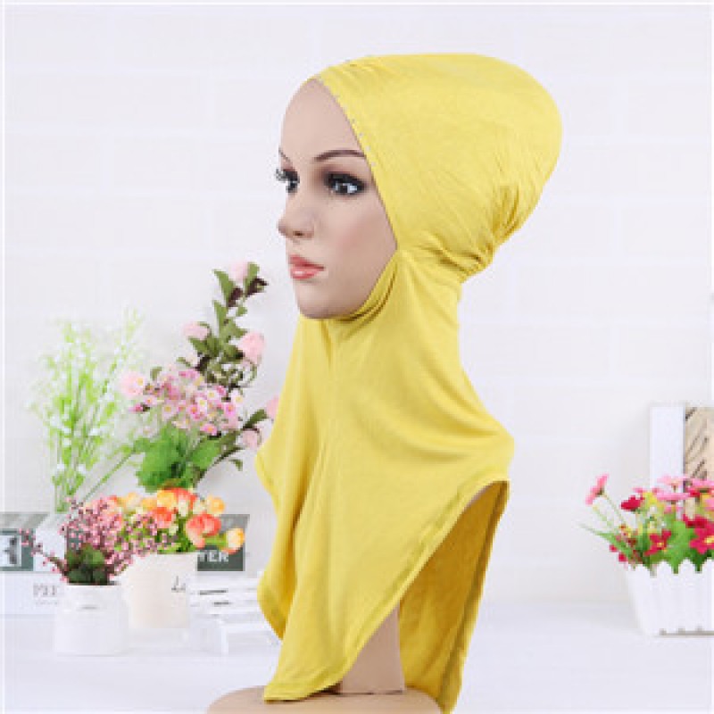 Gold Pinched Full Hijab Underscarf 