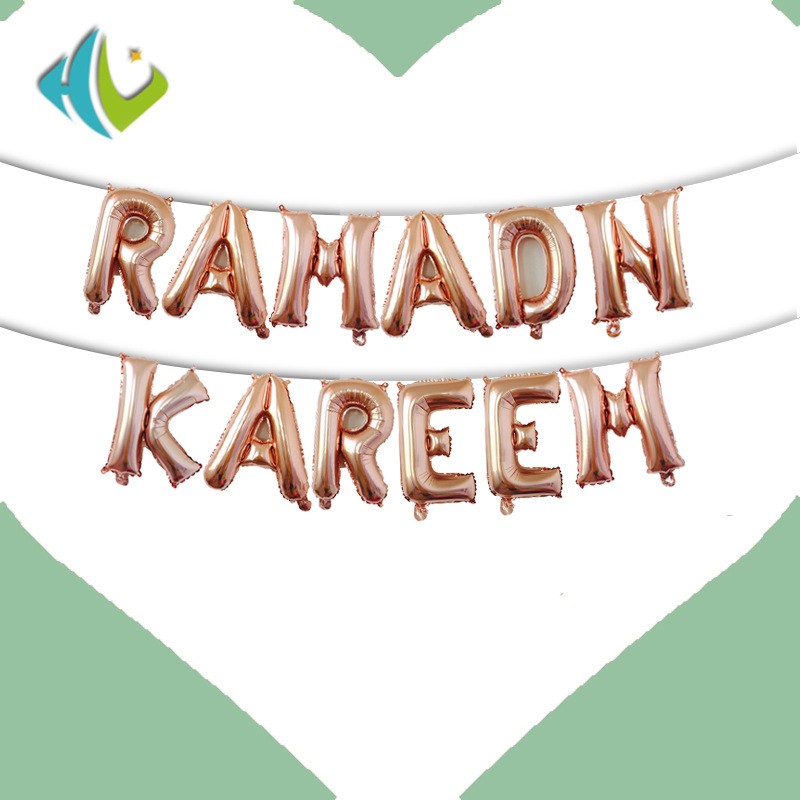  Rose Gold RAMADAN KAREEM Muslim Decorations
