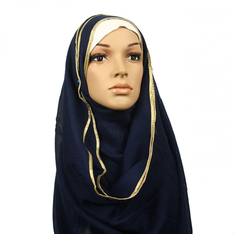 Dark Blue Khaleeji Gold Chain