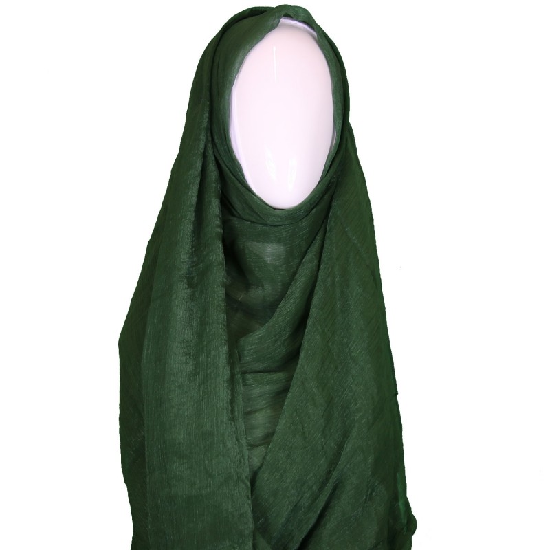 Green Sheen Silk Hijab