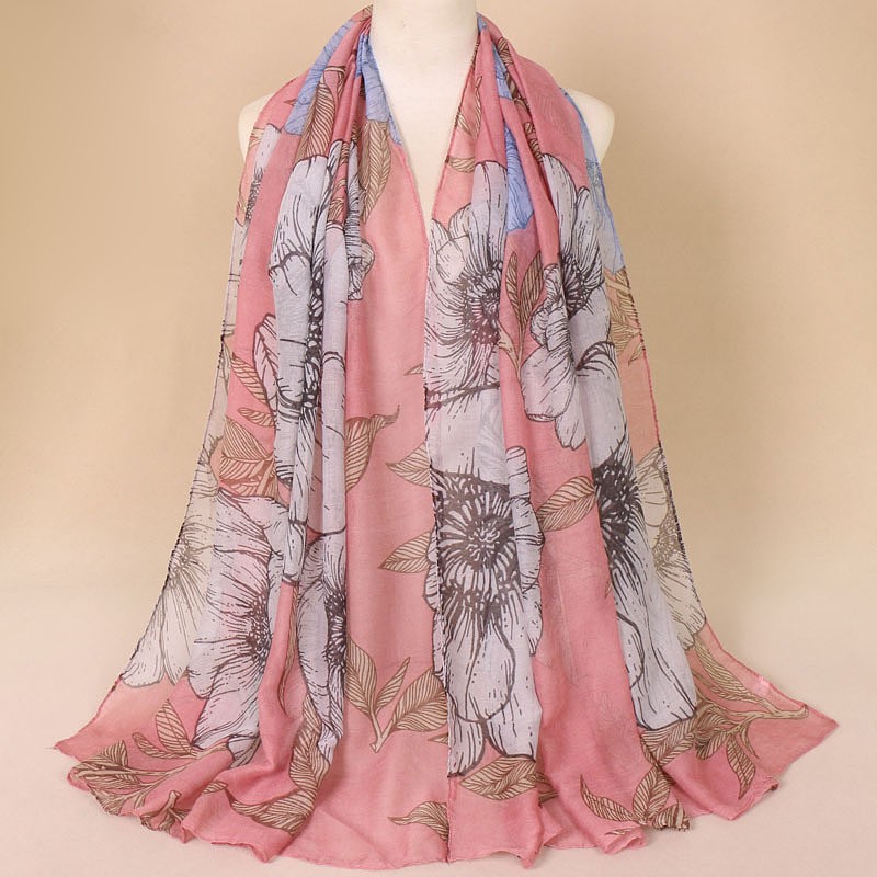 leather powder Kew Vintage Print Hijab