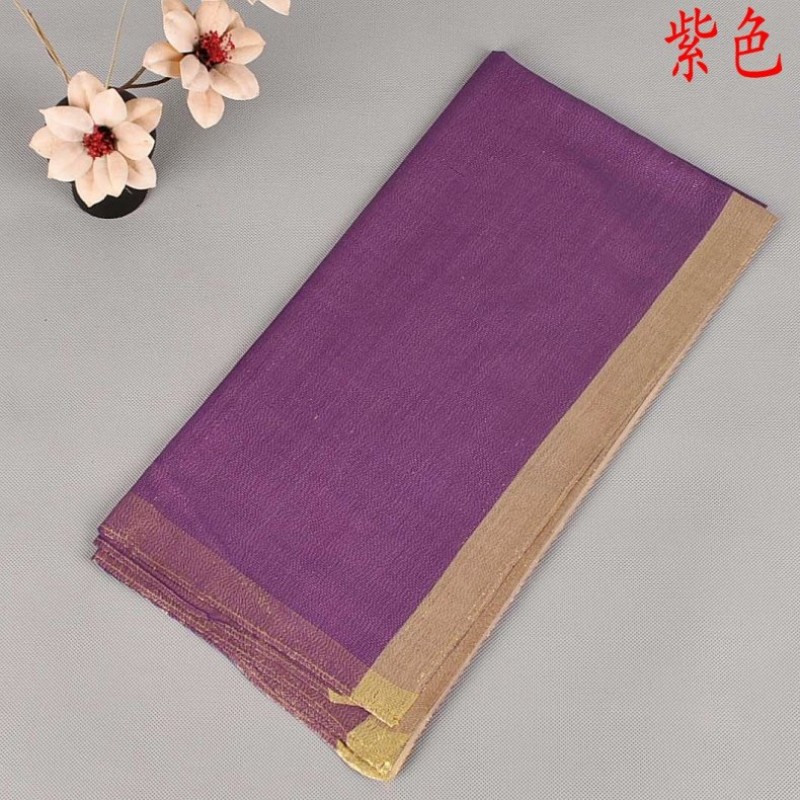 Purple Shimmer Silk Square Hijab