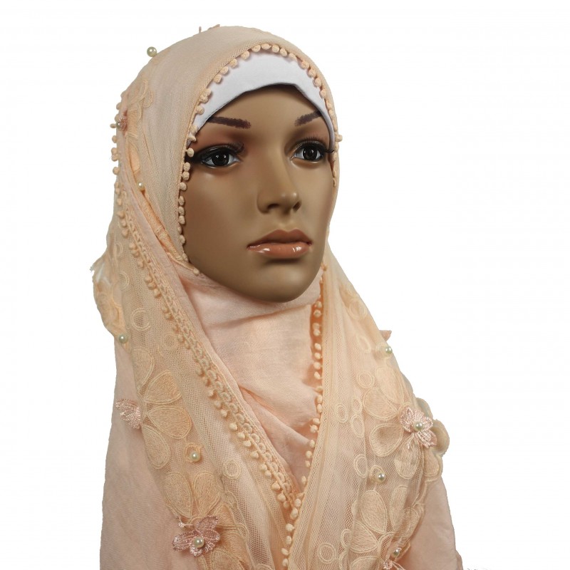 Nude Pearl Hijab