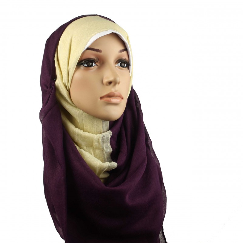 Two Tone Plum & Cream