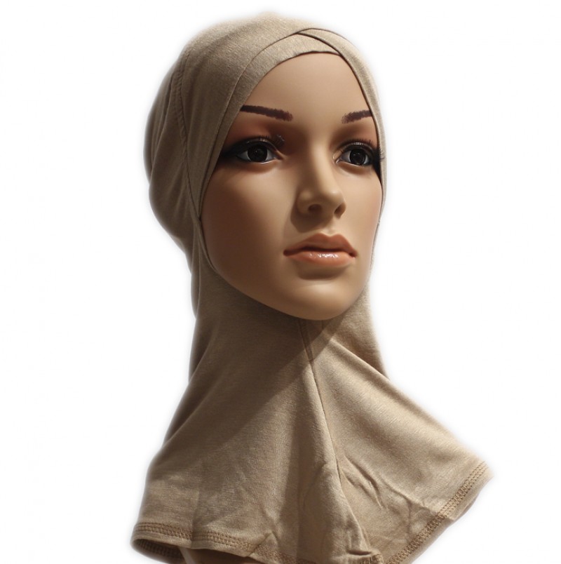 Gold Crossover Hijab Full Underscarf
