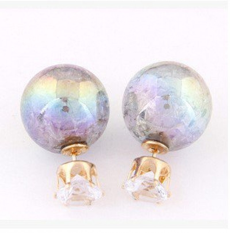 Gray Orb Studs