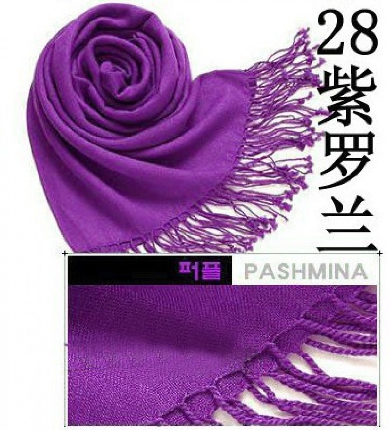  violet Cashmere 180x70cm Pashmina Hijab